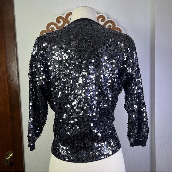 Guess Los Angeles sequin cardigan New Years - Picture 5 of 11